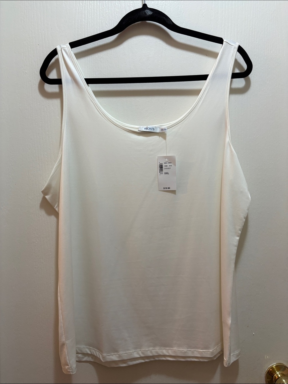 Ricki's Cream Scoop Neck Tank